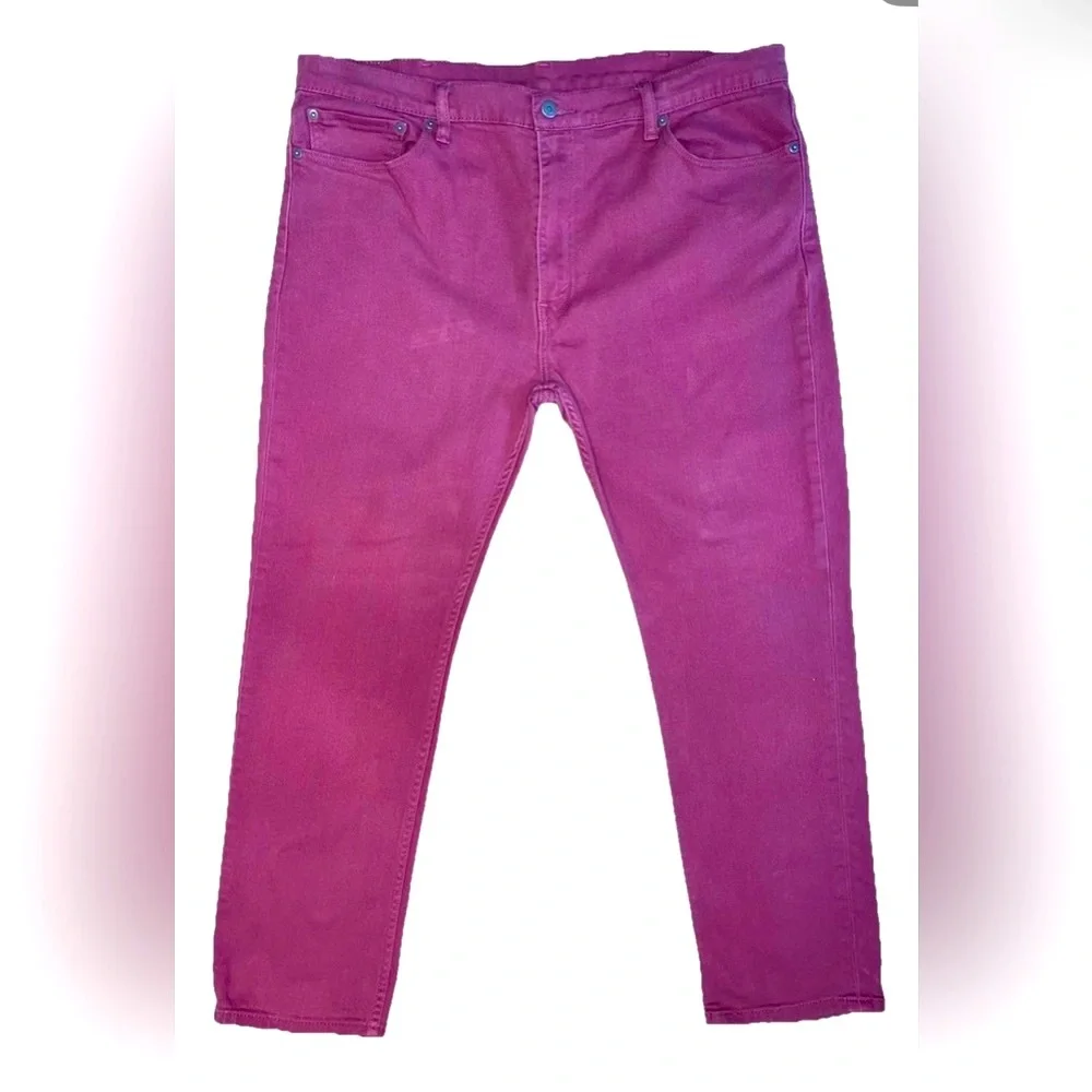 NWOT Levi's Pink/Red Jeans White Tab 511‎ Size 42/30 Men's